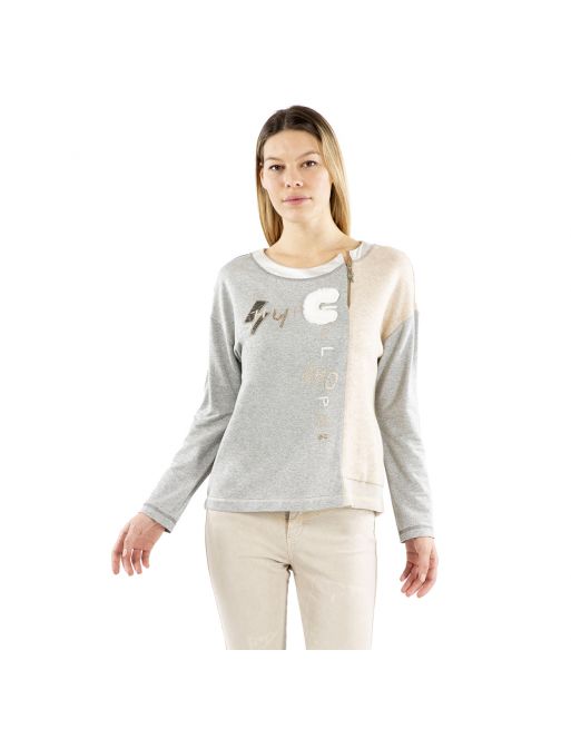 T-SHIRT COL ZIP INTENSITA Elisa Cavaletti EJW215070300