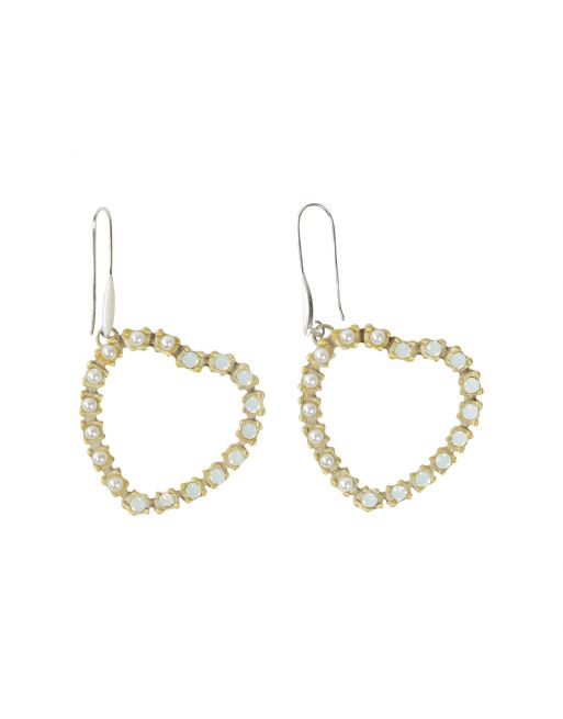 BOUCLES D'OREILLES CŒURS STRASS ORO Elisa Cavaletti ELW210507309