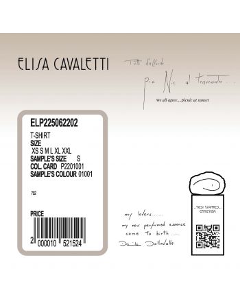 T-SHIRT BROCARD BIANCO Elisa Cavaletti ELP225062202