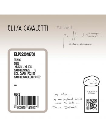 TUNIQUE COUTURE Elisa Cavaletti ELP222048700