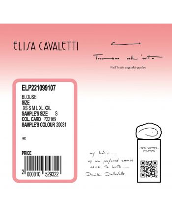 CHEMISIER LIN CINTRE Elisa Cavaletti ELP221099107