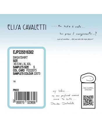 SWEATSHIRT VOLANTE OSTRICAElisa Cavaletti EJP225516302