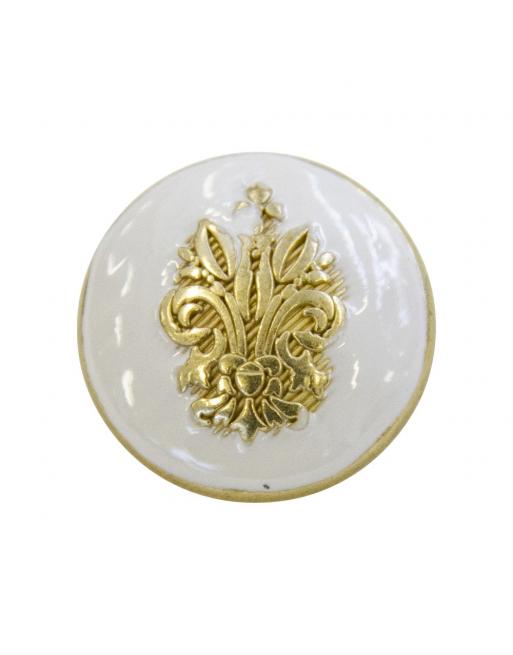 BOUTON BIJOU ROND ARMOIRIE DOREE Elisa Cavaletti JEWMG0442