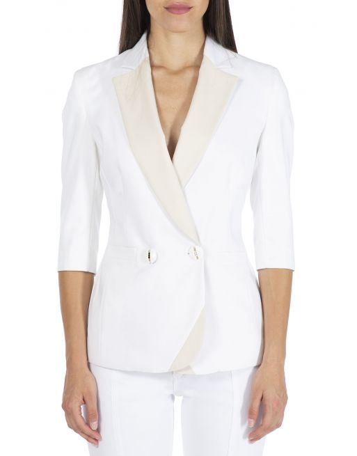 BLAZER CINTRE VAGUELETTE DOS Elisa Cavaletti EJP237033400