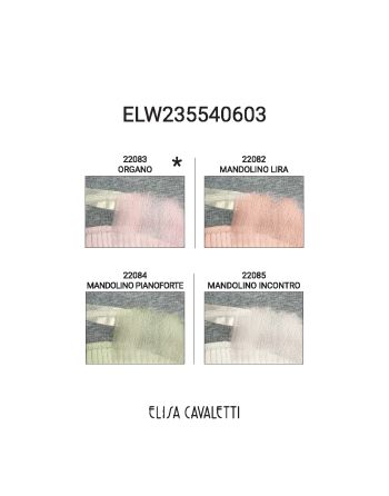 SWEATSHIRT + COL ECHARPE MANDOLINO Elisa Cavaletti ELW235540603