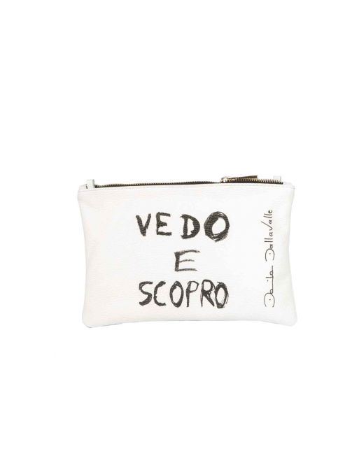 POCHETTE ICONICA BIANCO Daniela Dallavalle Armadio TAM0630085000B POCHETTE ICONICA BIANCO Daniela Dallavalle Armadio TAM0630085000B