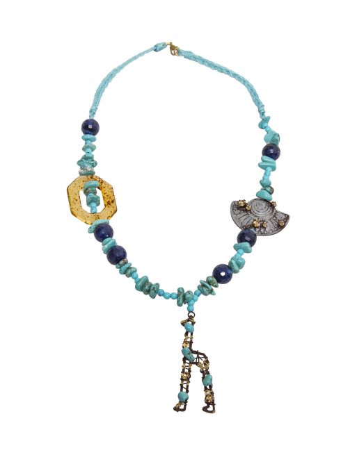 COLLIER GIRAFE TURQUOISE Elisa Cavaletti ECP170586519