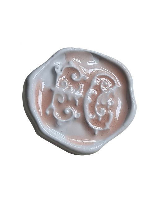 BOUTON BIJOU VAGUE ROSE INITIALES E.C. Elisa Cavaletti JEWMG0008R